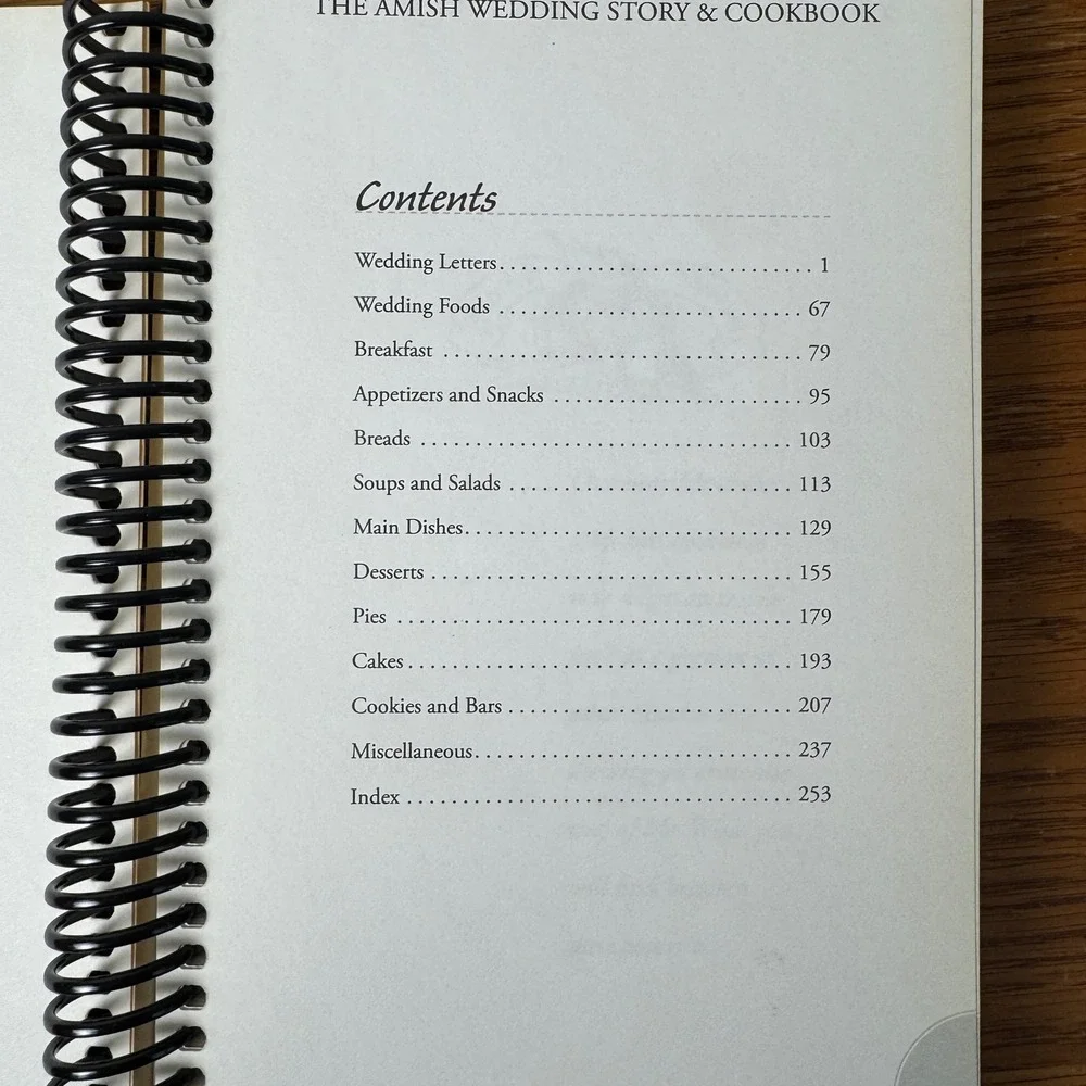Amish‎ Wedding Story & Cookbook Larry Miller Doyle Yoder Spiral Bound